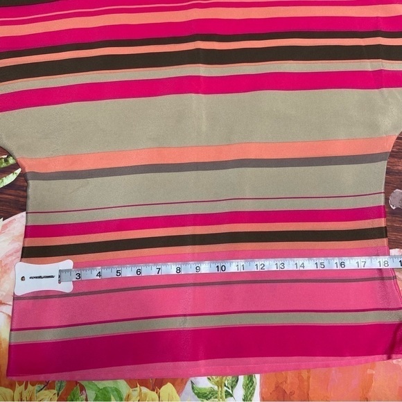 LOFT Short-Sleeve Striped Tee S - Picture 4 of 7